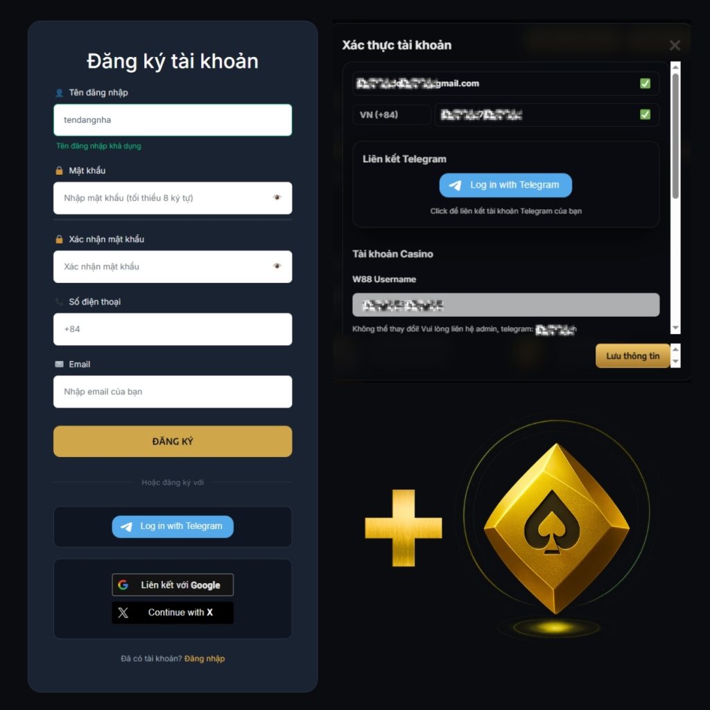 Tạo & Xác minh tài khoản
